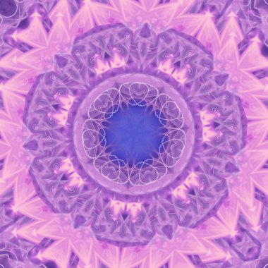 Soyut renkli yaratıcı dijital mandala arkaplan görüntüsü