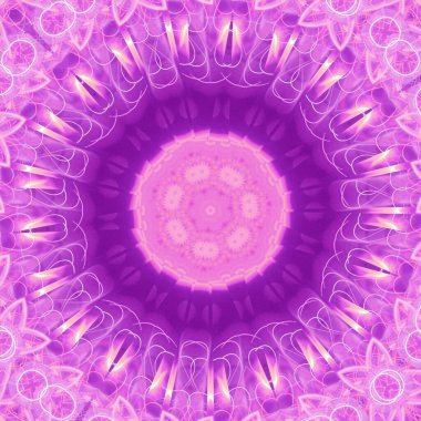 Soyut renkli yaratıcı dijital mandala arkaplan görüntüsü