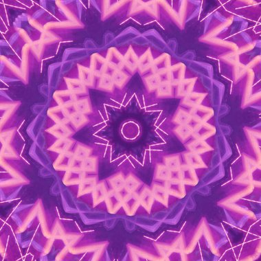 Soyut renkli yaratıcı dijital mandala arkaplan görüntüsü