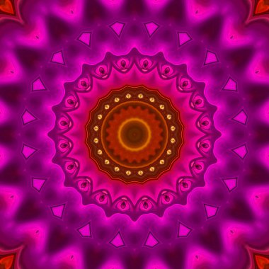 Soyut renkli yaratıcı dijital mandala arkaplan görüntüsü