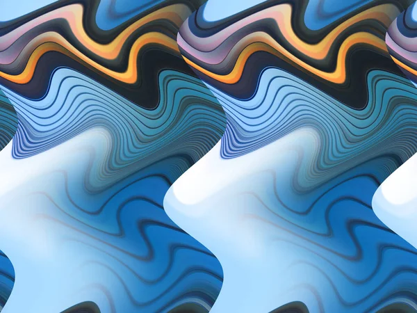 Digital Multicolor Abstract Background Waves Concept — Stock Photo, Image