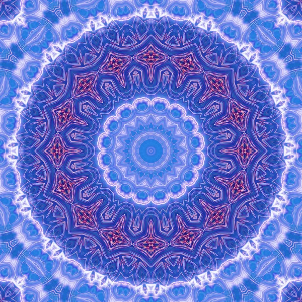 Abstract Kleurrijke Creatieve Digitale Mandala Achtergrond Uitzicht — Stockfoto