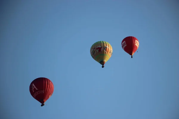 Varm Luft Ballonger Himlen — Stockfoto