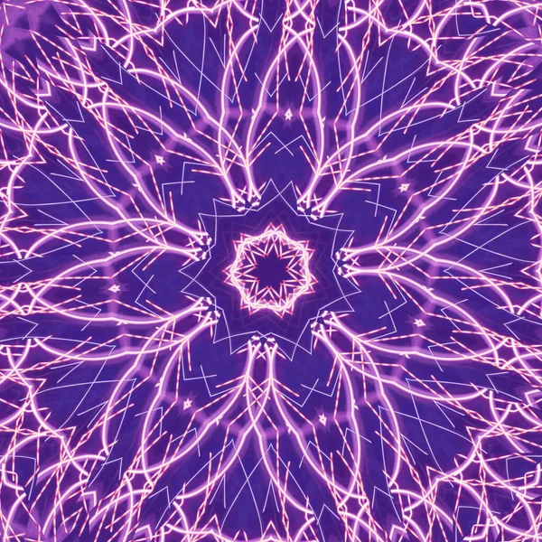 Abstract Kleurrijke Creatieve Digitale Mandala Achtergrond Uitzicht — Stockfoto