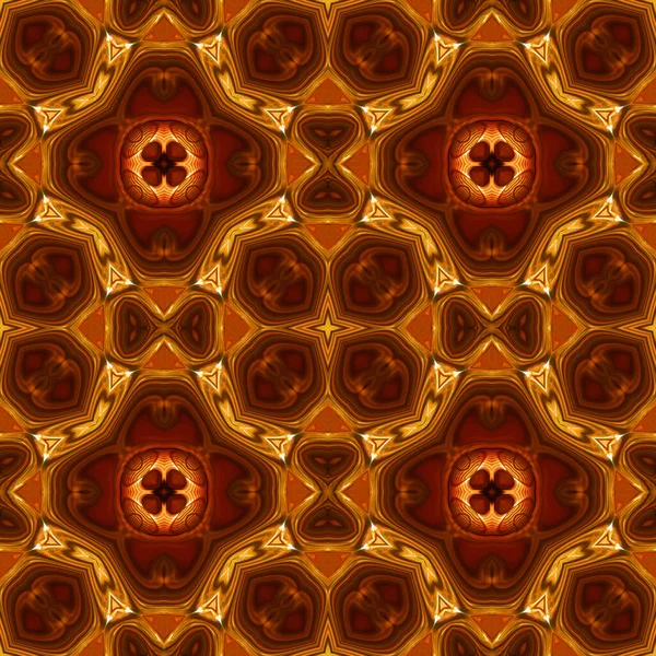 Astratto Colorato Creativo Digitale Mandala Vista Sfondo — Foto Stock