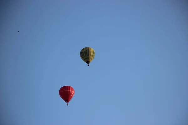 Varm Luft Ballonger Himlen — Stockfoto