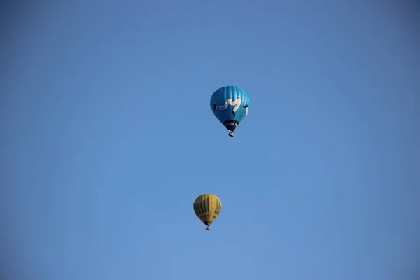 热气球俯瞰天空 — 图库照片