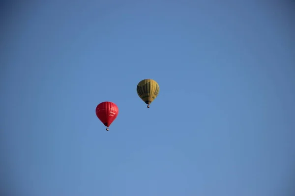 Θέα Αερόστατων Θερμού Αέρα Στον Ουρανό — Φωτογραφία Αρχείου