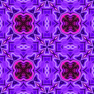 Soyut renkli yaratıcı dijital mandala arkaplan görüntüsü