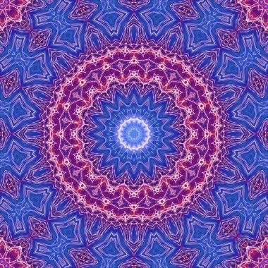 Soyut renkli yaratıcı dijital mandala arkaplan görüntüsü