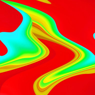 Dijital çok renkli soyut arkaplan, dalga konsepti