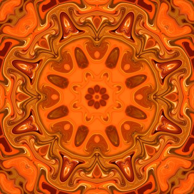 Soyut renkli yaratıcı dijital mandala arkaplan görüntüsü