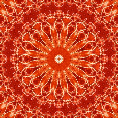 Soyut renkli yaratıcı dijital mandala arkaplan görüntüsü