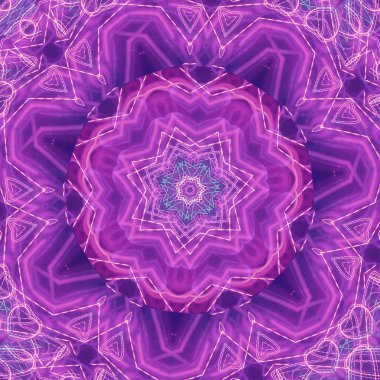 Soyut renkli yaratıcı dijital mandala arkaplan görüntüsü