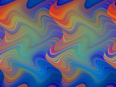 Dijital çok renkli soyut arkaplan, dalga konsepti