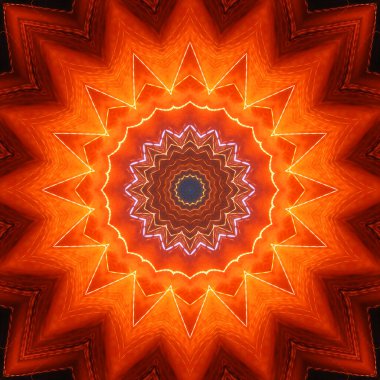 Soyut renkli yaratıcı dijital mandala arkaplan görüntüsü