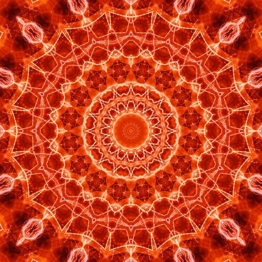 Soyut renkli yaratıcı dijital mandala arkaplan görüntüsü