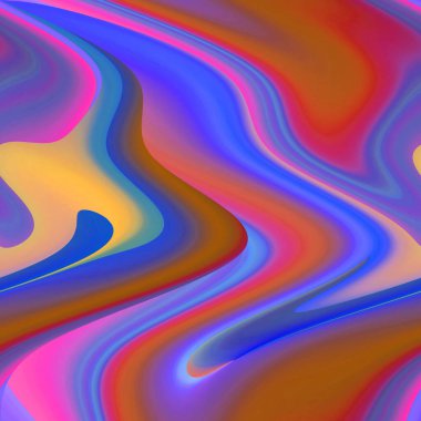 Dijital çok renkli soyut arkaplan, dalga konsepti