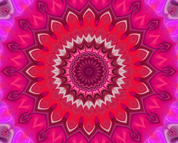 Abstract Kleurrijke Creatieve Digitale Mandala Achtergrond Uitzicht — Stockfoto