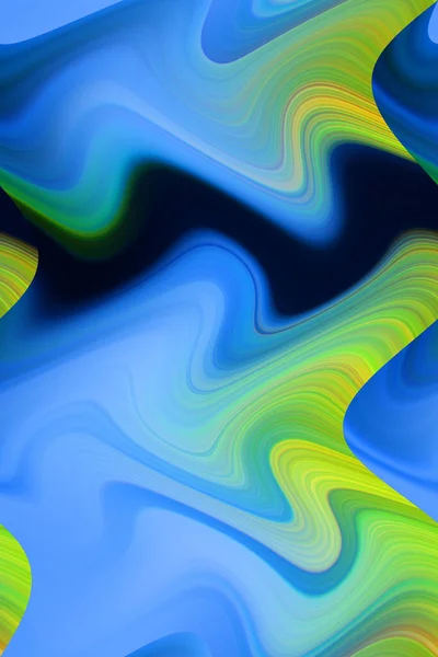 Digital Flerfarvet Abstrakt Baggrund Bølger Koncept - Stock-foto