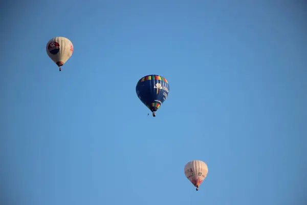 Varm Luft Ballonger Himlen — Stockfoto