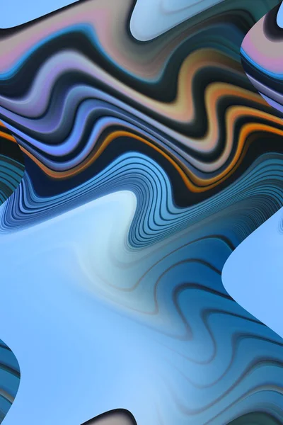 Digital Multicolor Abstract Background Waves Concept — Stock Photo, Image