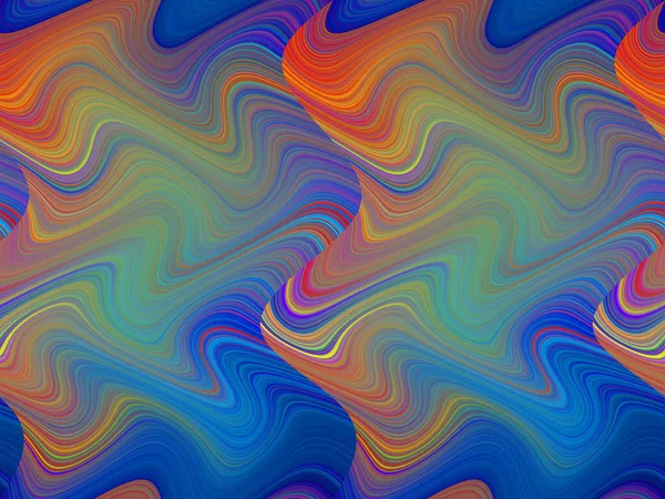 Fundo Abstrato Multicolor Digital Conceito Ondas — Fotografia de Stock