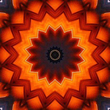 Soyut renkli yaratıcı dijital mandala arkaplan görüntüsü