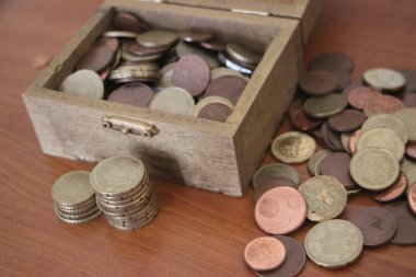 Para yığını yakın görünüm, para kavramı 