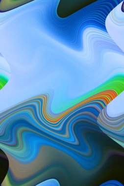 Dijital çok renkli soyut arkaplan, dalga konsepti