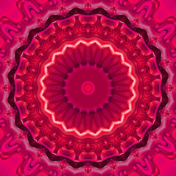 Абстрактный Красочный Вид Фоне Цифровой Мандалы — стоковое фото