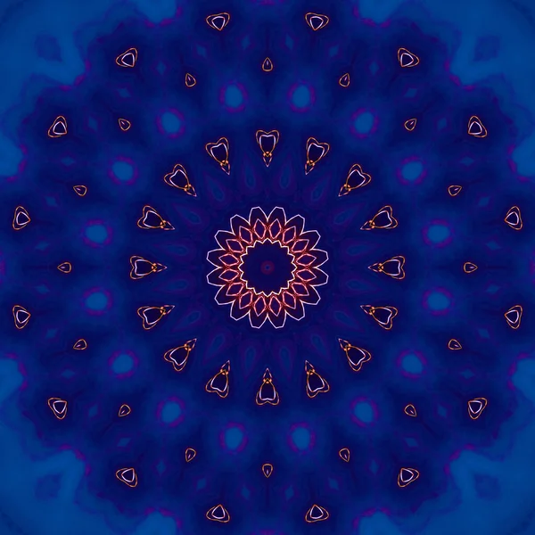 Abstract Kleurrijke Creatieve Digitale Mandala Achtergrond Uitzicht — Stockfoto