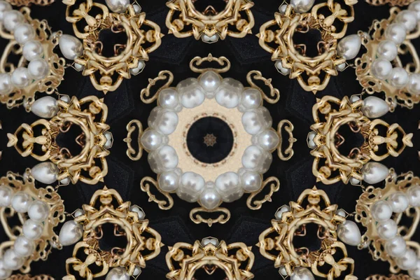 Abstract Kleurrijke Creatieve Digitale Mandala Achtergrond Uitzicht — Stockfoto