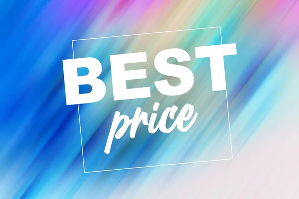 Best price message on abstract colorful background
