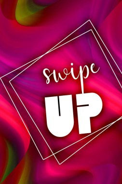 Soyut renkli arkaplanda metni yukarı kaydır 