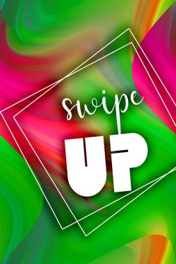 Soyut renkli arkaplanda metni yukarı kaydır 