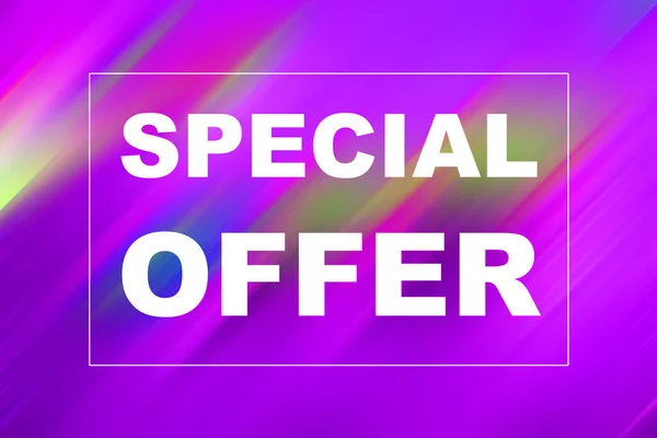 Special Offer Words Abstract Background Sales Coupon Design Business Concept — Stock Photo, Image