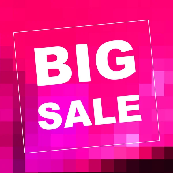 Big Sale Mots Sur Fond Abstrait Conception Coupon Vente Concept — Photo