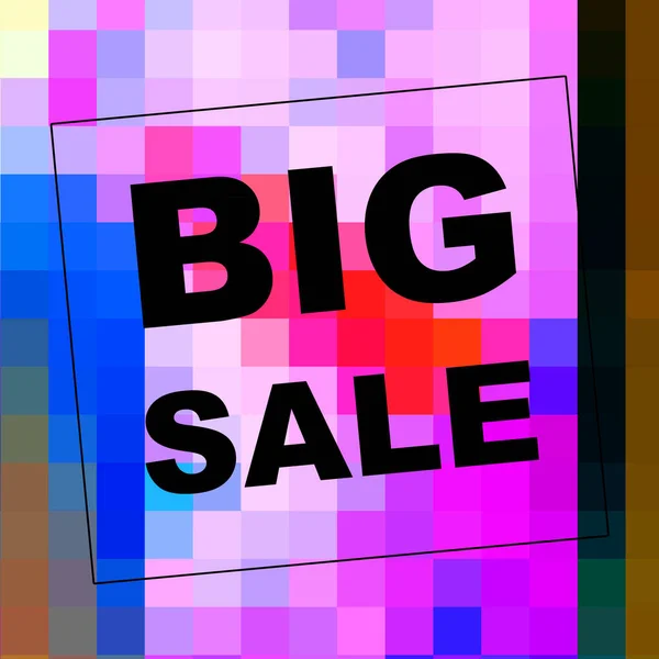 Big Sale Mots Sur Fond Abstrait Conception Coupon Vente Concept — Photo