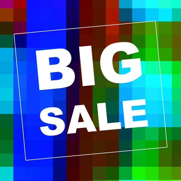 Big Sale Mots Sur Fond Abstrait Conception Coupon Vente Concept — Photo