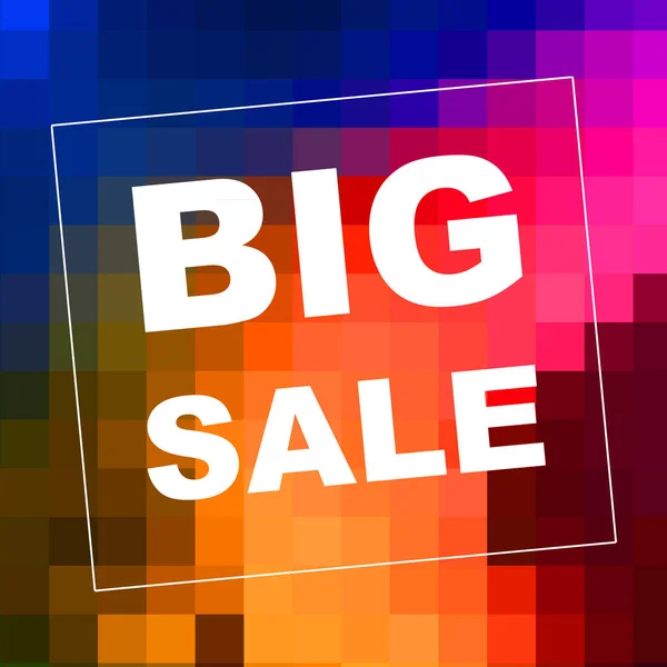 Big Sale Mots Sur Fond Abstrait Conception Coupon Vente Concept — Photo