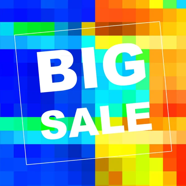 Big Sale words on abstract background. Sales coupon design. Business concept