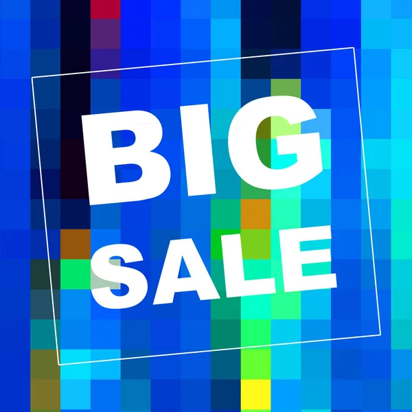 Big Sale Mots Sur Fond Abstrait Conception Coupon Vente Concept — Photo