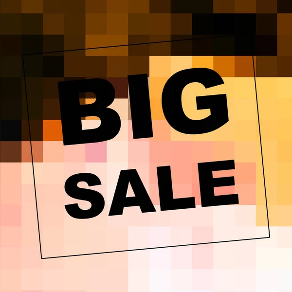 Big Sale Mots Sur Fond Abstrait Conception Coupon Vente Concept — Photo