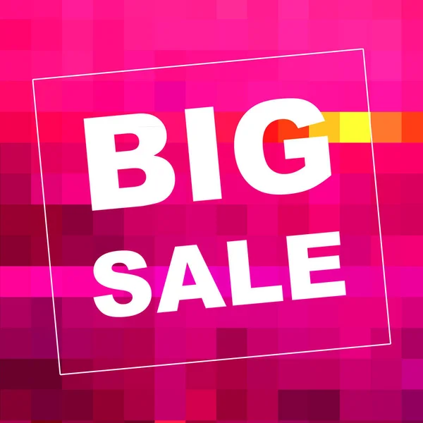 Big Sale Mots Sur Fond Abstrait Conception Coupon Vente Concept — Photo