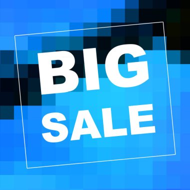 Soyut arka planda büyük indirimli sözler. Satış kuponu tasarımı. İş konsepti