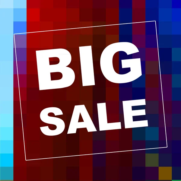 Big Sale words on abstract background. Sales coupon design. Business concept