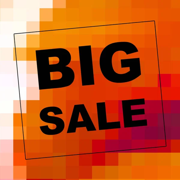 Big Sale words on abstract background. Sales coupon design. Business concept