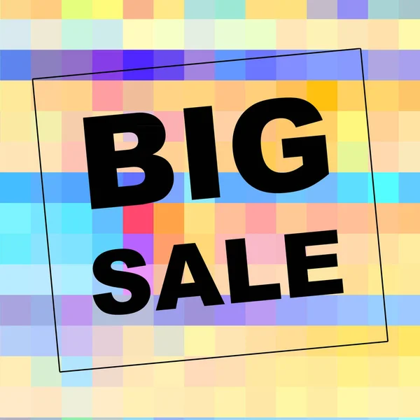 Big Sale words on abstract background. Sales coupon design. Business concept