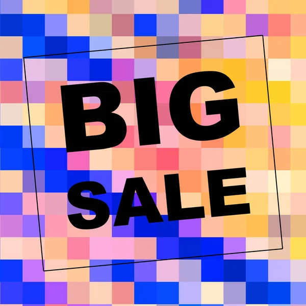 Big Sale Mots Sur Fond Abstrait Conception Coupon Vente Concept — Photo